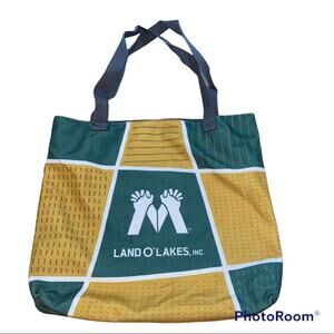 Land O’ Lakes Green & Yellow Tote Bag